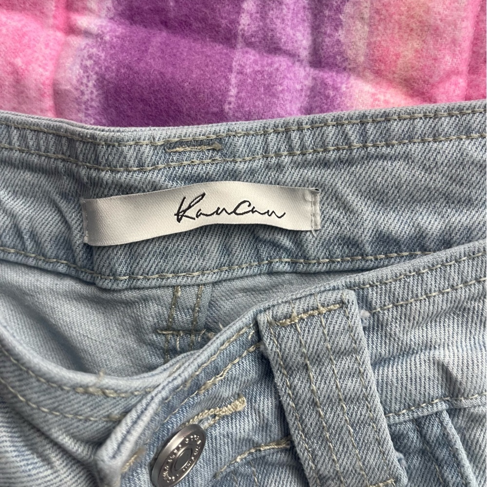 Light Blue denim Cargo Jeans size  5 - Picture 3 of 9